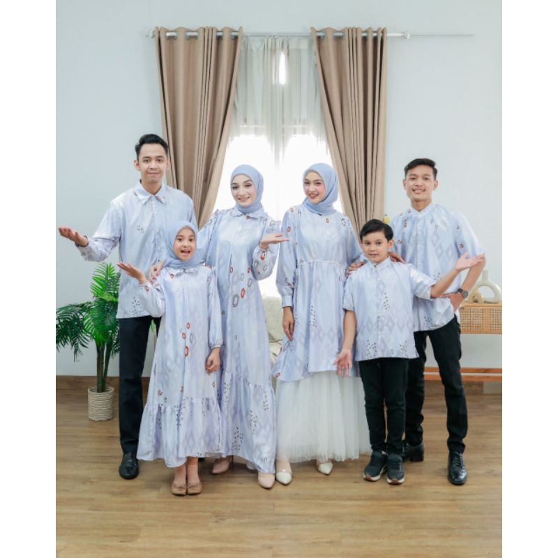 Baju couple keluarga family set lebaran 2026 hari raya idul fitri adha lebaran haji dress gamis umro
