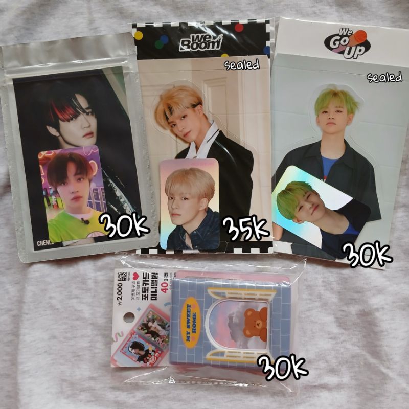 [12.12] BINDER DAISO & NCT DREAM OFFICIAL PHOTOCARD (chenle 3×4 postcard glitch mode, jeno hologram 