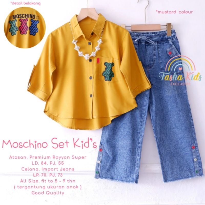 Moschino set kids ORI Fasha kids