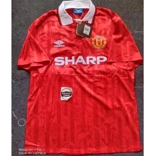 JERSEY MANCHESTER UNITED RETRO 1992 1993 1994 92 93 94 Home 1991 1990 91 90 Blokecore skena