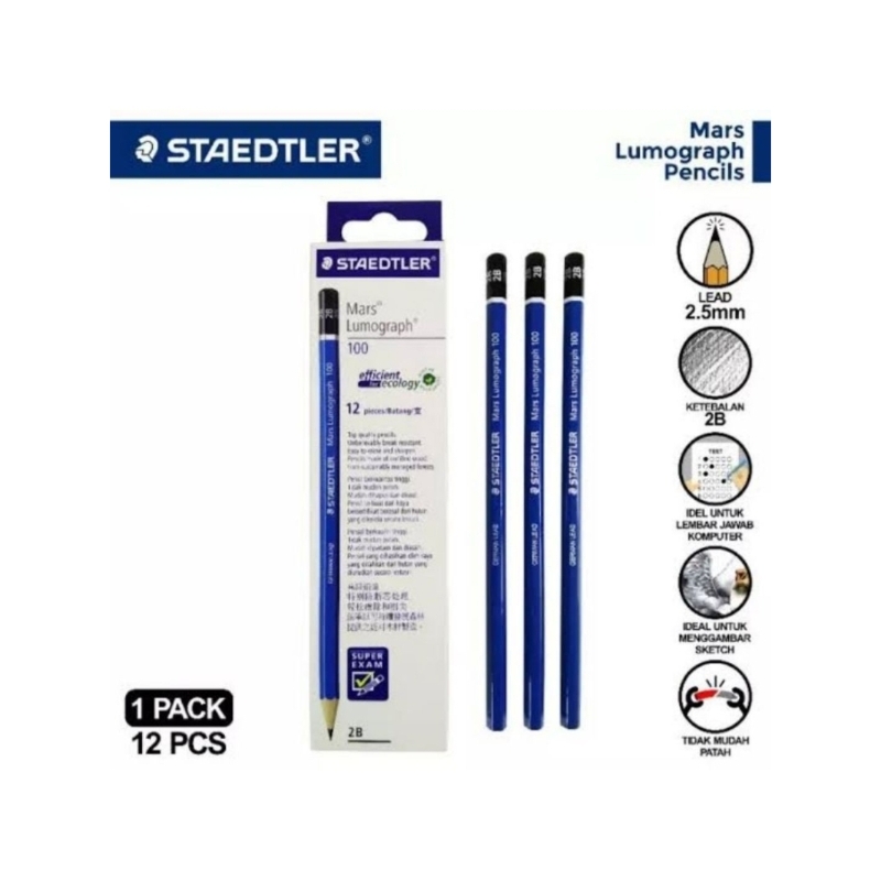 

Pensil 2B Staedtler Original Harga 1 Lusin