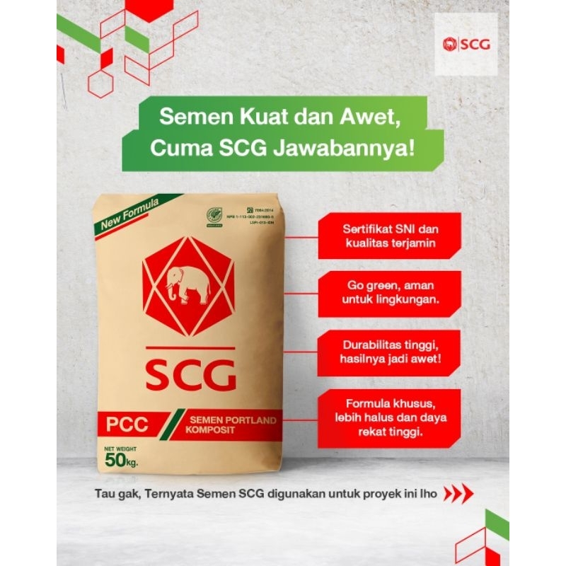 Semen PCC Murah Scg. tiga roda. dynamix. gresik. Padang 78