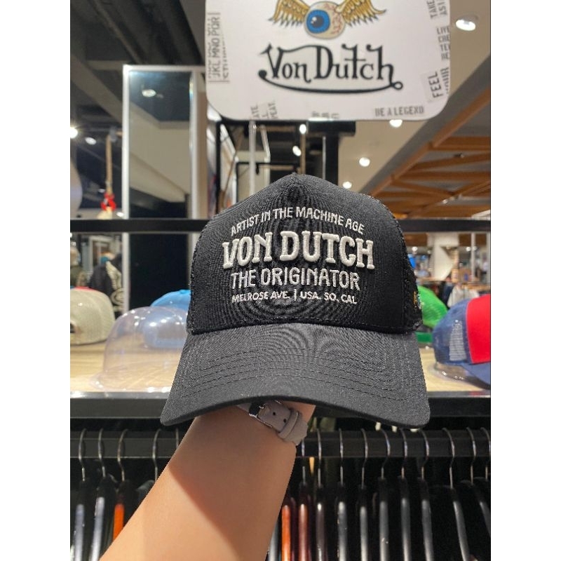 Von Dutch Cap Men - Vondutch Topi Pria - New Arrival - The Originator Black
