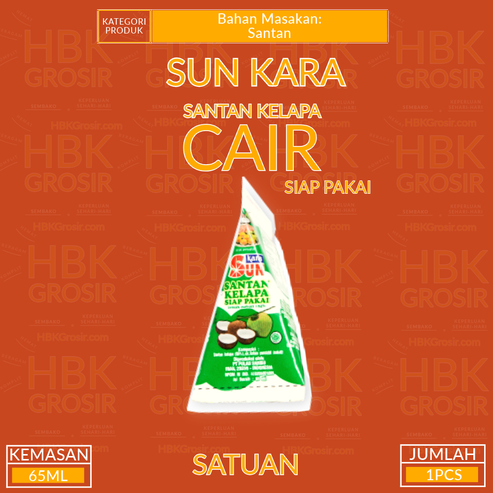 

Sun Kara Santan Cair Siap Pakai 65ML