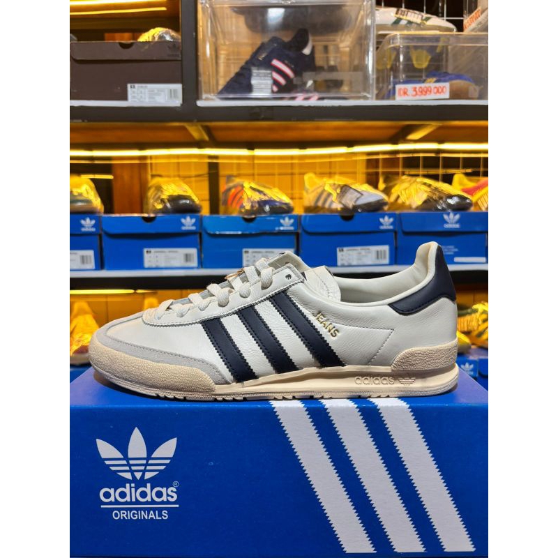 ADIDAS ORIGINALS JEANS CREAM WHITE NAVY LEATHER