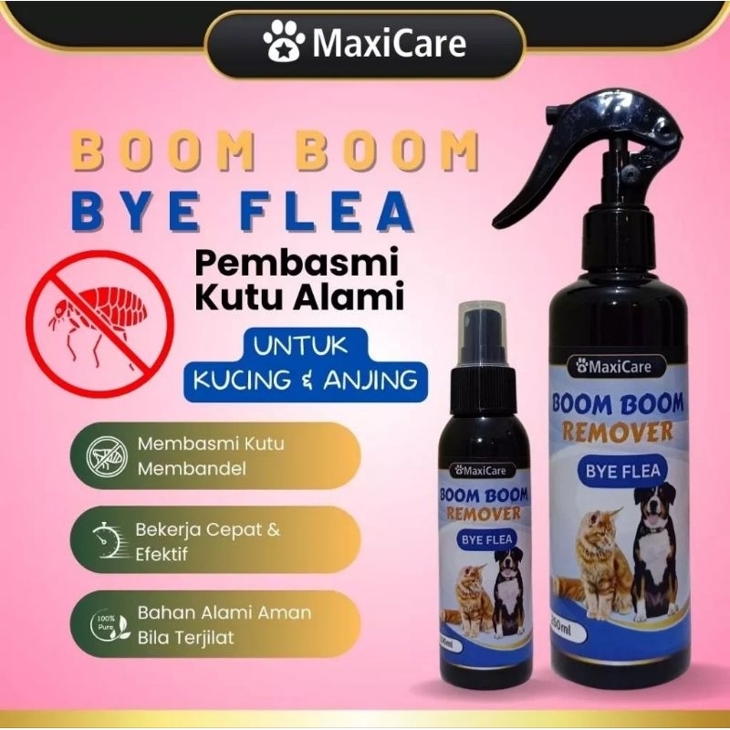 BOOM BOOM REMOVER BYE FLEA CLEVER SOLUTION OLIVECARE ROYALCARE MAXCAT BABAH CAT HOUSE Golden Paw Cat