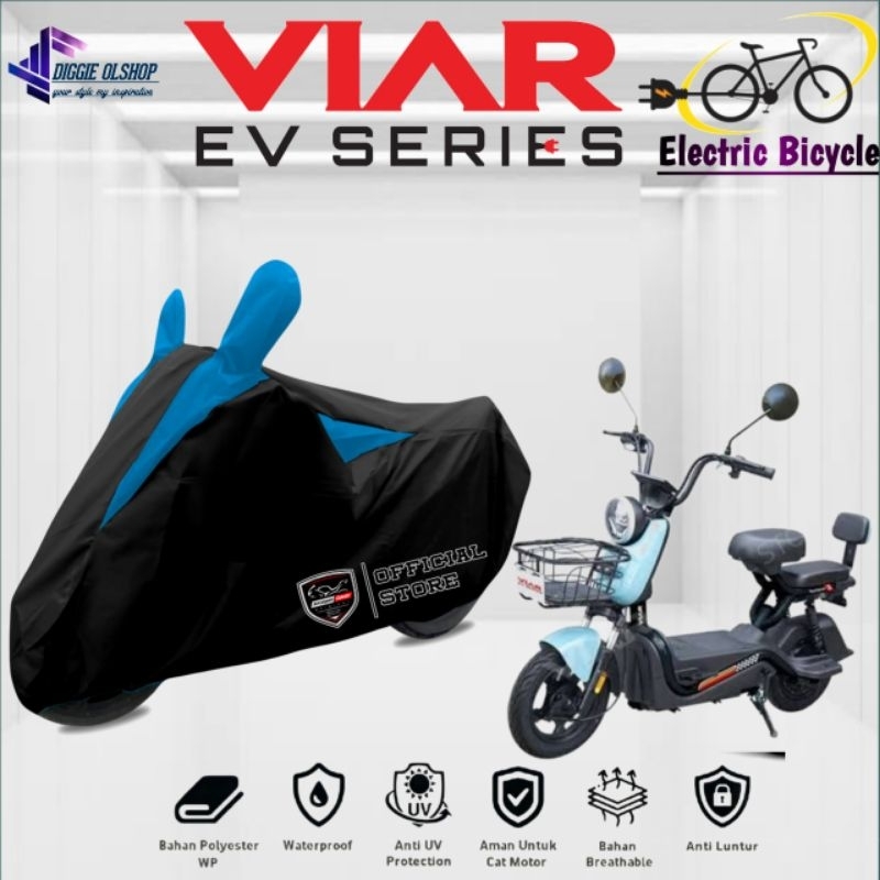 cover MOTOR LISTRIK,SEPEDA LISTRIK VIAR EV-SERIES sarung penutup motor waterproof