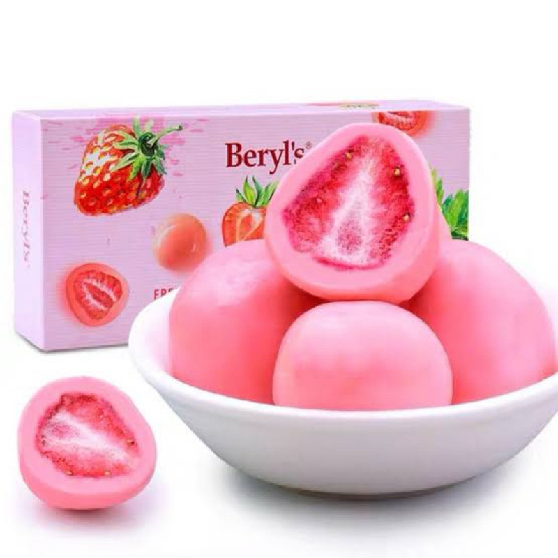 

[READY MURAH] Beryl’s Freeze Dried Strawberry Coated with Strawberry White Chocolate | Coklat Stroberi