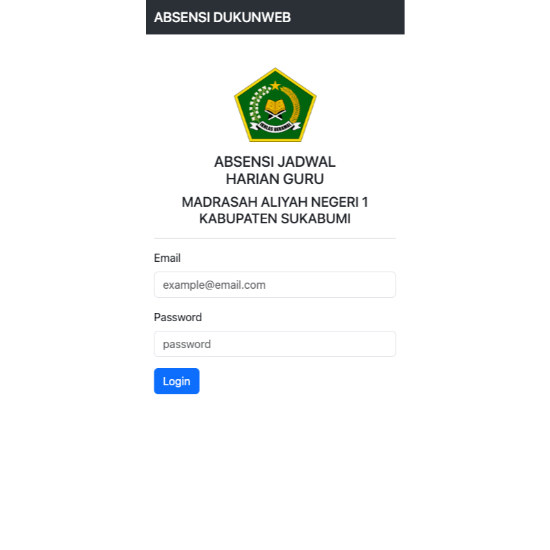 Software Absensi Pelajaran Guru - Jurnal Guru (Developer Asli)