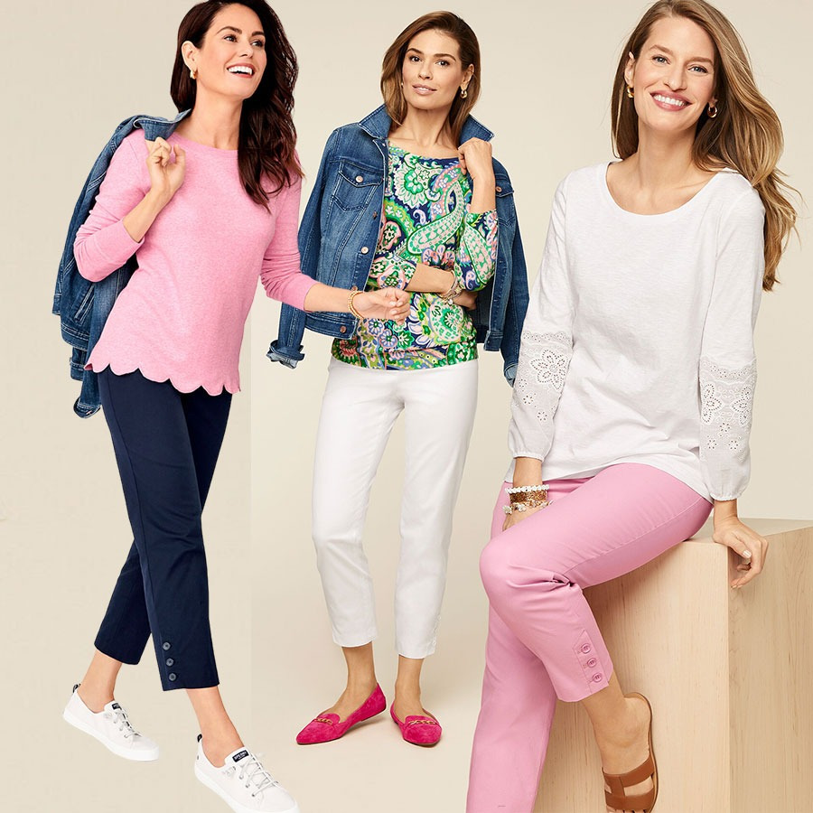 TALBOTS 613 Perfect Crop Pants - Celana Polos Wanita Branded Original | ytl