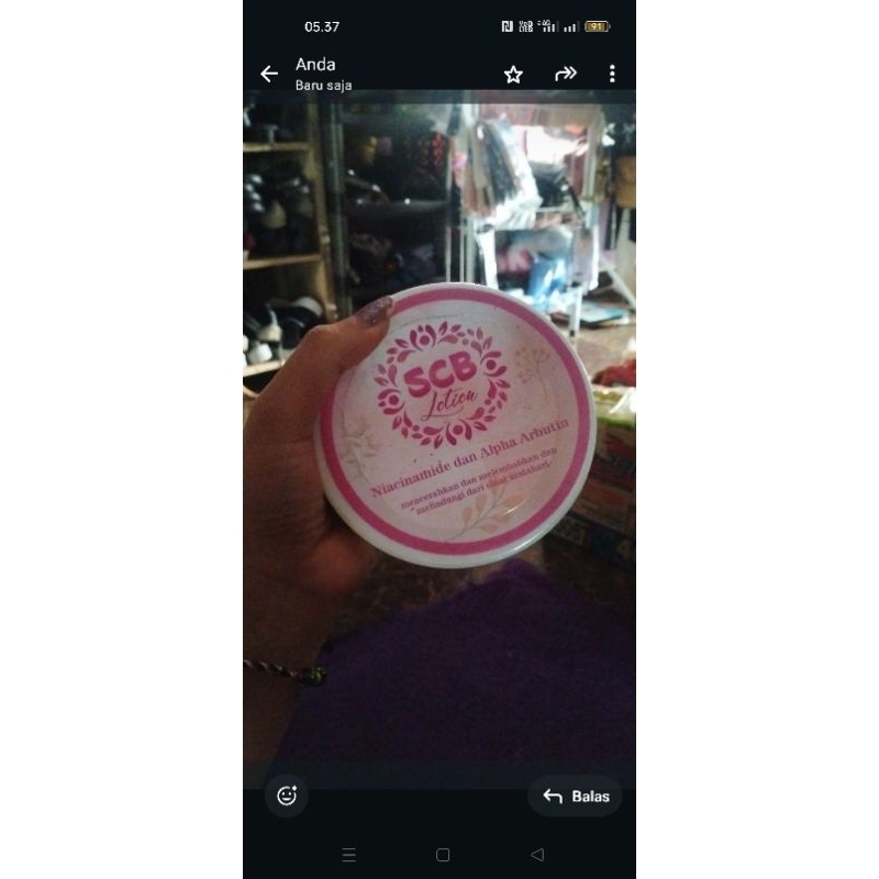 SCB bpom body lotion