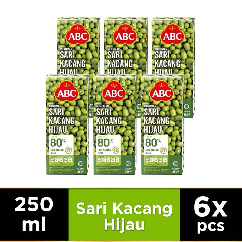 

ABC Minuman Sari Kacang Hijau 250 ml - Multi Pack 6 pcs