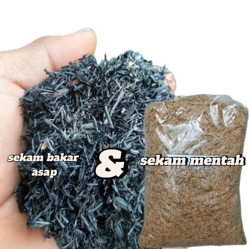 Sekam Mentah & Sekam Bakar Murni 1 kg