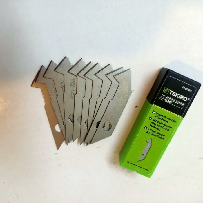 

TEKIRO Isi Cutter Pisau Acrylic / Refill Pemotong Cutting Akrilik 10 pcs GT-CB2064