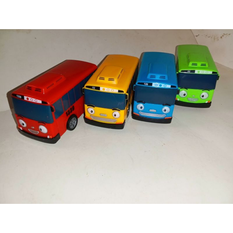 MINI BUS TAYO PULLBACK / MINIATUR BUS 3PCS