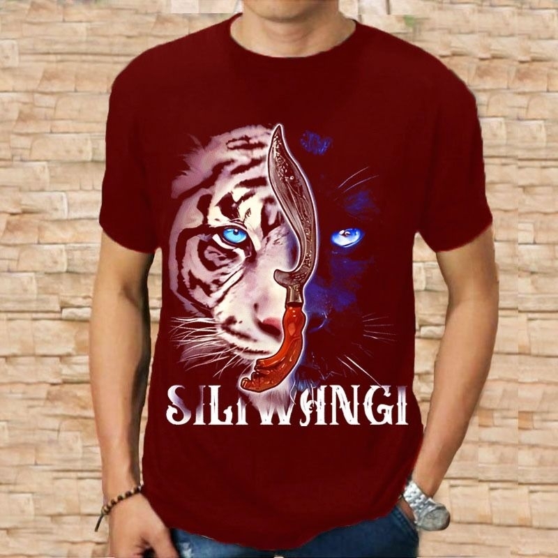 Kaos Distro Pria Lengan Pendek Harimau Kujang Siliwangi Sunda Keren terbaru Baju Pria Kekinian Termu