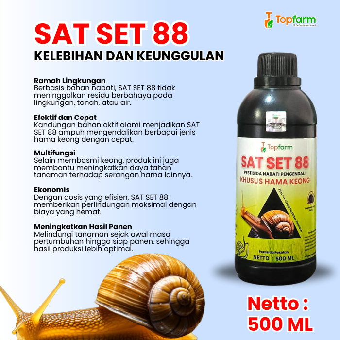 SHp2 Pestisida Topfarm / Racun Keong Sawah Super Ampuh / Racun Keong Sawah / Racun Keong Pada