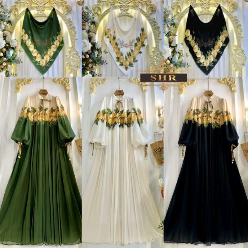 New MiDI dress ceruty import bt SHR