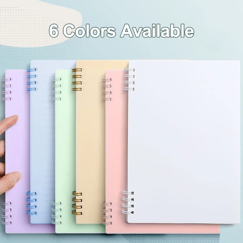 

[Whispers] T&Y Notebook A5 Buku Catatan 80 Lembar Cover Pastel Anti Air Buku Diary Aesthetic Sketch
