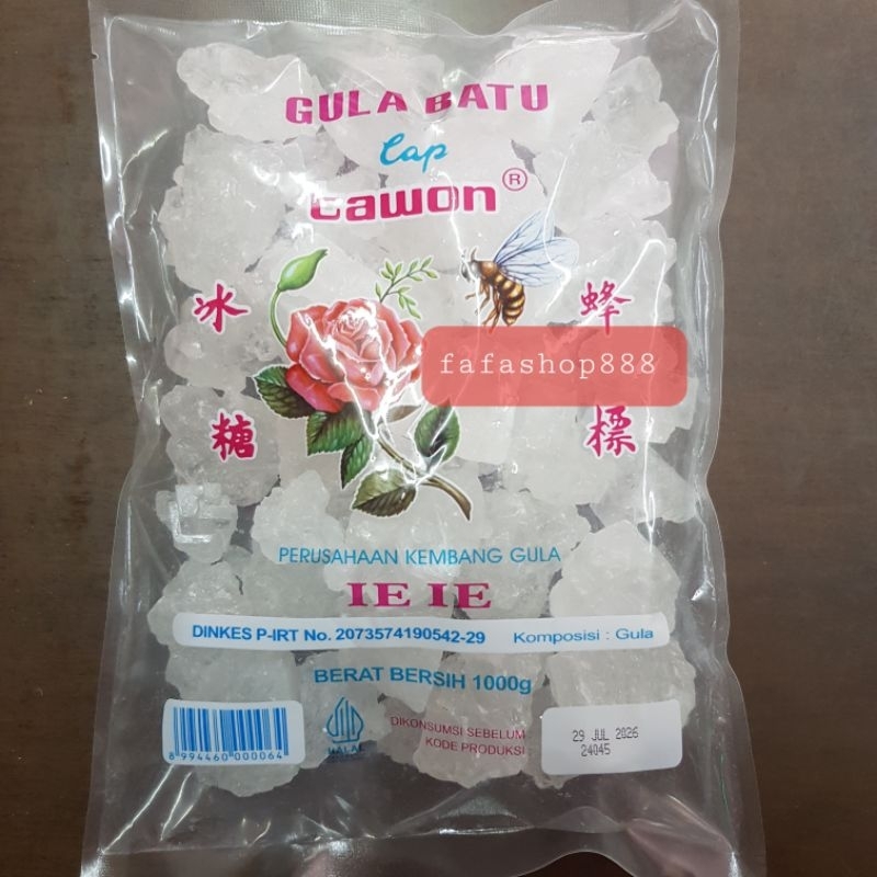 

Gula batu cap tawon 1000gr