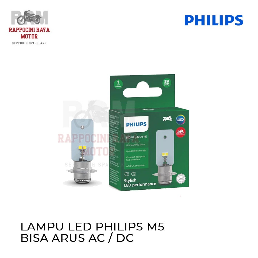 Lampu LED Motor Philips M5 Mio Beat FI Vario 125 Mio M3