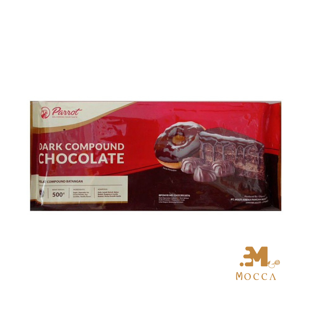 

PARROT DARK COMPOUND CHOCOLATE 500GR (TAMBAHKAN EXTRA PACKING)
