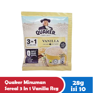 

QUAKER MINUMAN SEREAL 3 IN 1 VANILLA RCG 10x28g