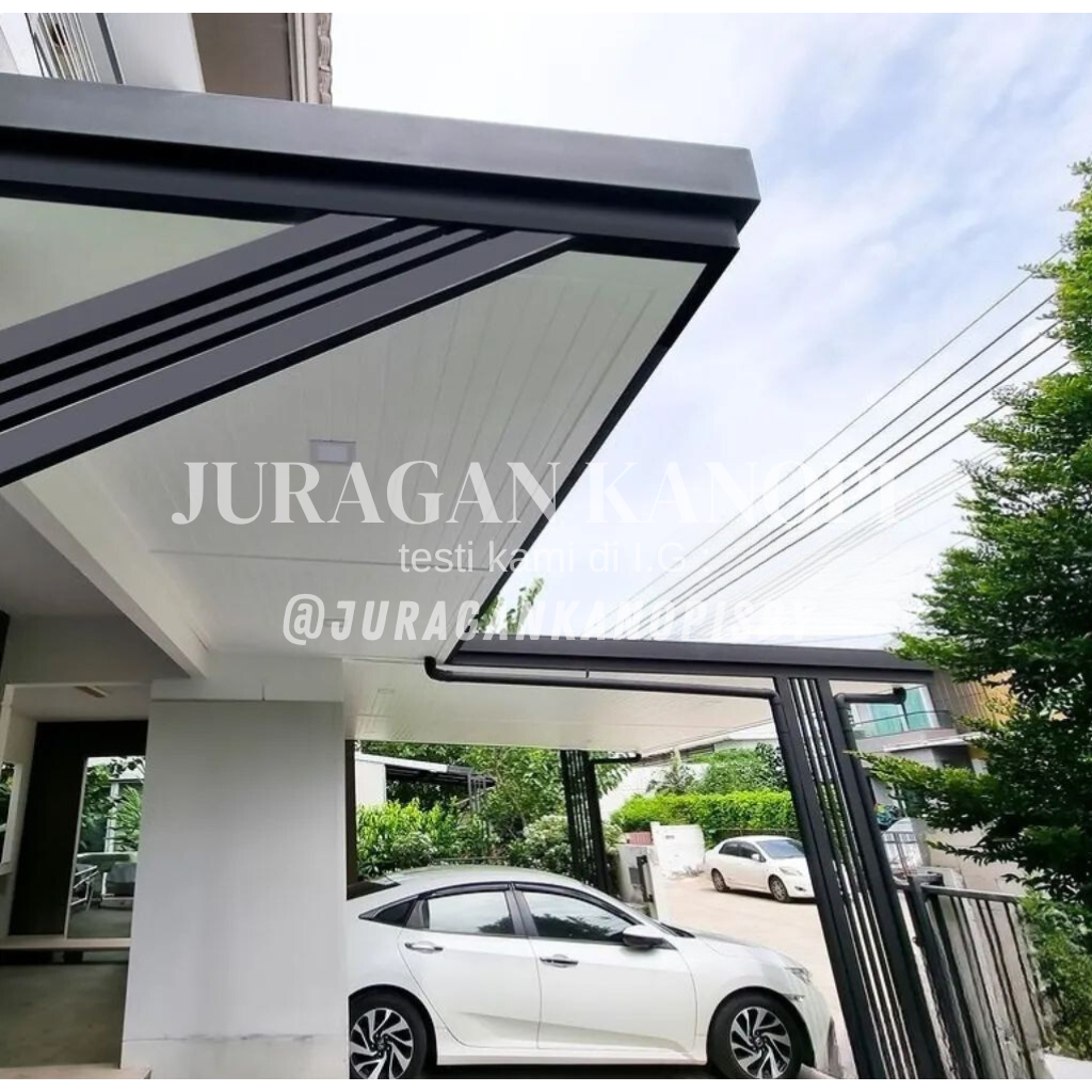 Kanopi plafon pvc + alderon single layer surabaya