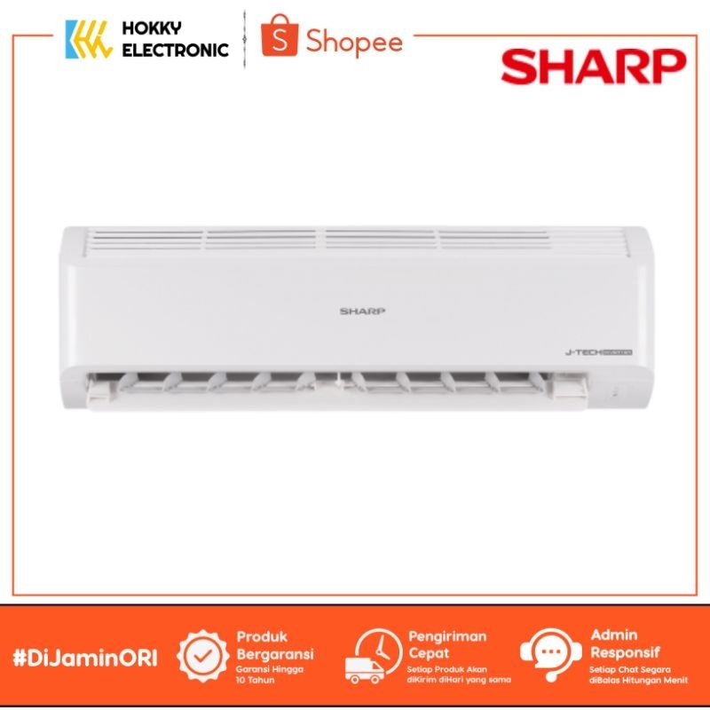 Ac Sharp 1/2 PK Ah-x6bey Split J-tech Inverter Garuda Series Low Watt | Air Conditioner 1/2PK Ah x6b