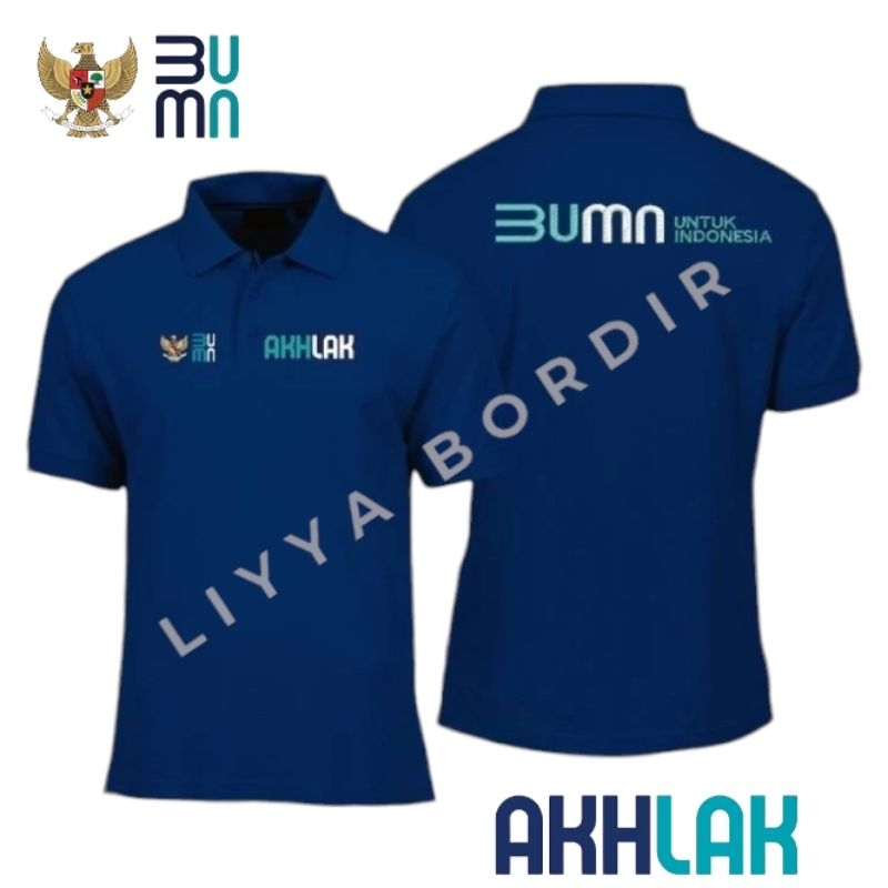 Kaos Kerah Bumn Akhlak Kaos Polo Bumn Akhlak