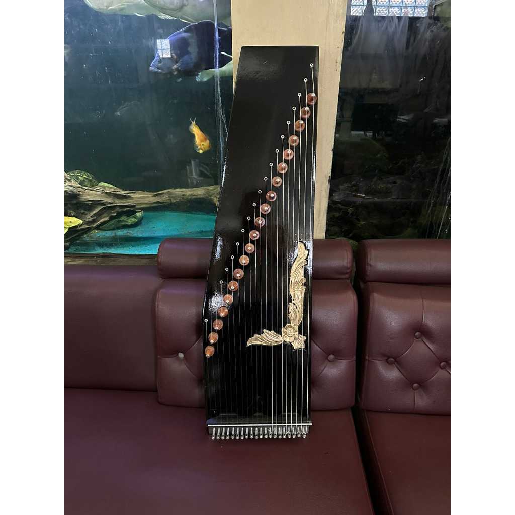 Kecapi Siter Sunda Motif Ukir Bonus Tas