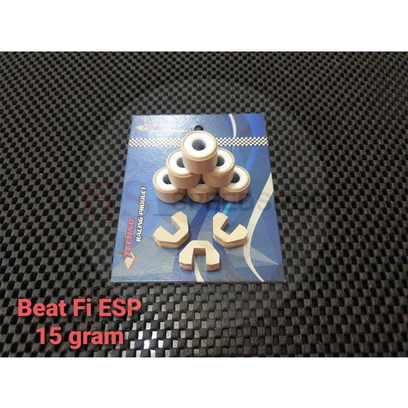 Roller Roler Loler Techno Honda Beat Scoopy Fi Injeksi Esp 15 Gram 15gr + Slider