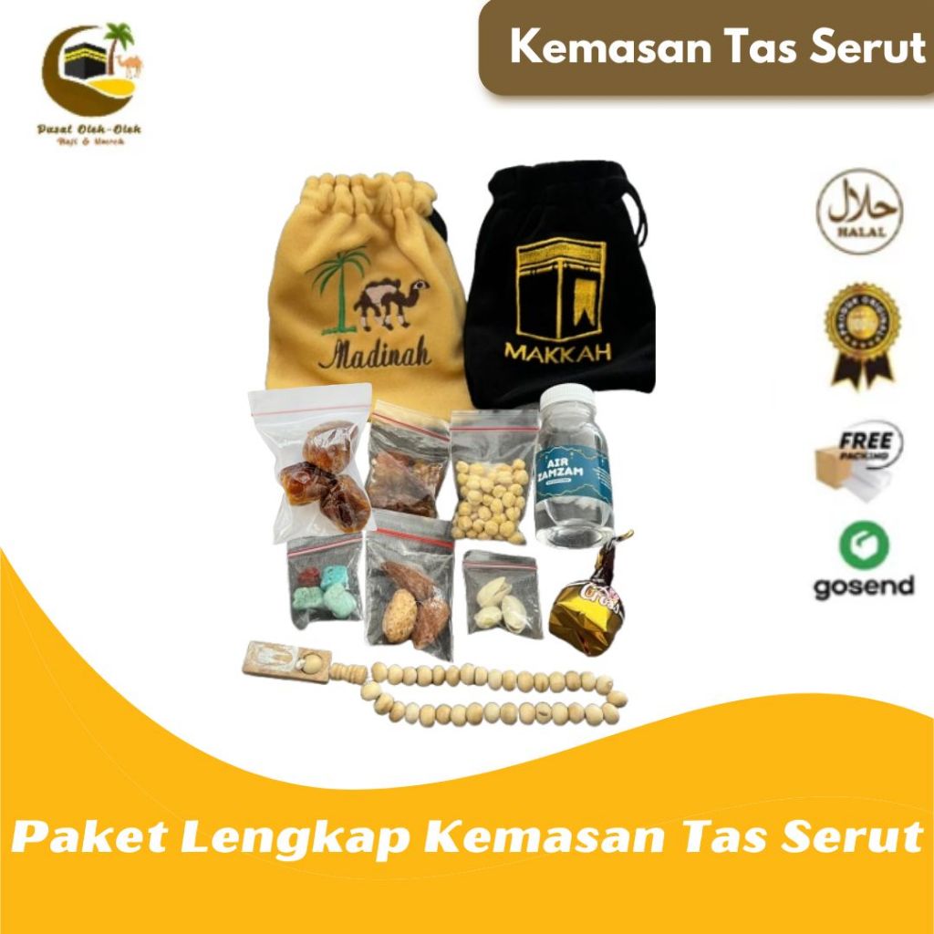 

Paket Oleh-Oleh Umroh & Haji Premium Series / Hadiah Umroh / dompet / pouch / souvenir / Tas Serut