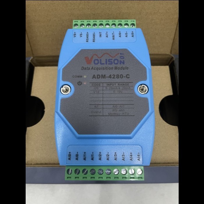 MODBUS RTU RS485 - Voltage 0-10 Volt to Modbus RTU RS485 ADM-4280-V10