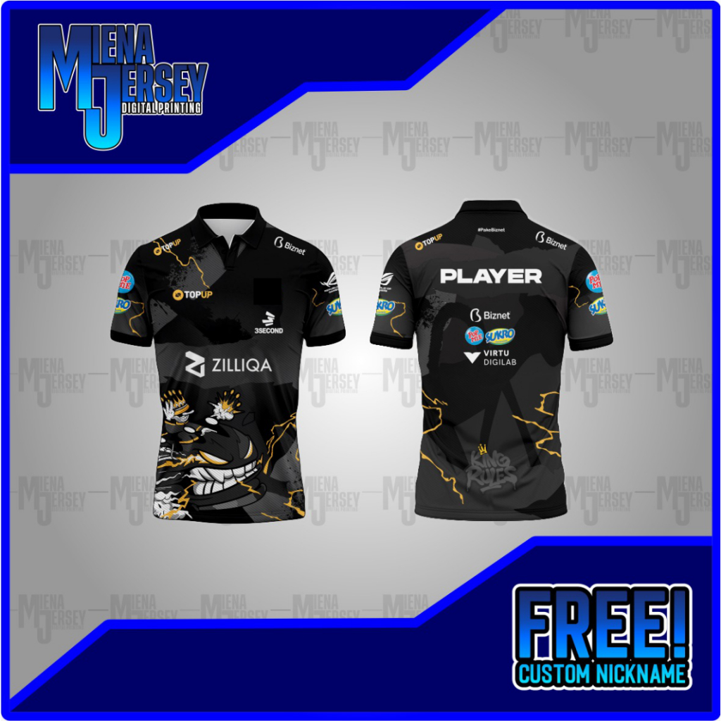 JERSEY RRQ /KAOS RRQ /BAJU RRQ  / GAMMING TERBARU FREE CUSTOM NICKNAME