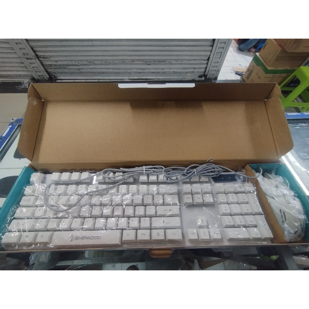 Keyboard + Mouse Gaming Set Shipadoo D280 Manipulator Luminous Rainbow