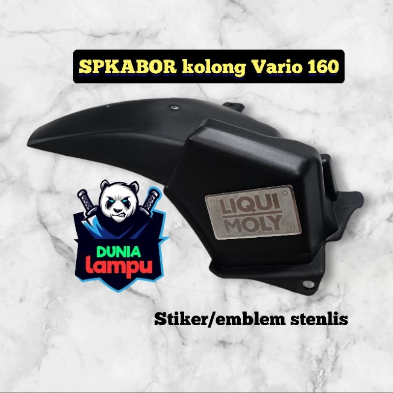 Spakbor Kolong Hugger Vario 160 ABS CBS new Vario 160 emblem stenlis