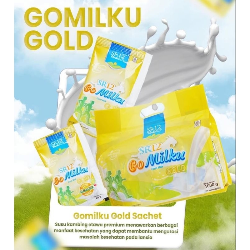 

SR12 Go milku gold saset susu kambing etawa untuk langsia