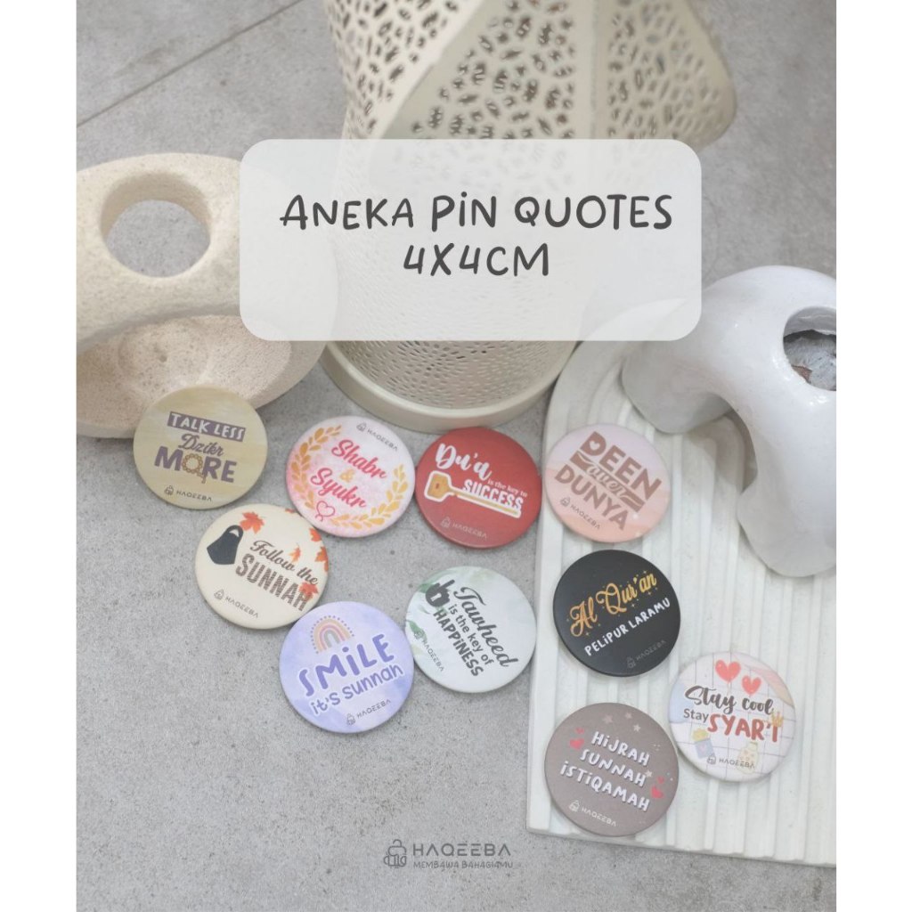 [READY] Haqeeba | Aneka Pin Quotes Dakwah 4
