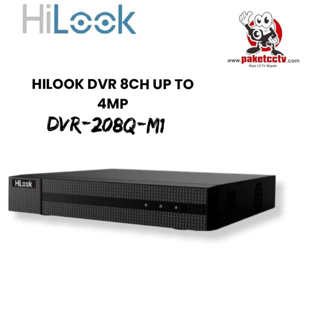 HILOOK DVR 8CH Support up to 4MP DVR 8CH MURAH DVR HILOOK 8 CHANNEL DVR-208Q-M1