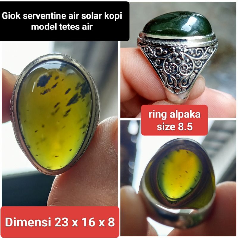 Batu Giok Serventine Solar Kopi