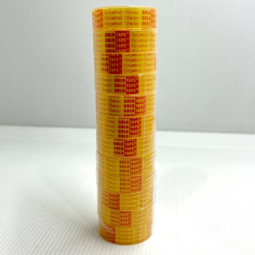 

Isolasi / Solatip Bening Kecil Gold Tape 1/2 inch / 12mm