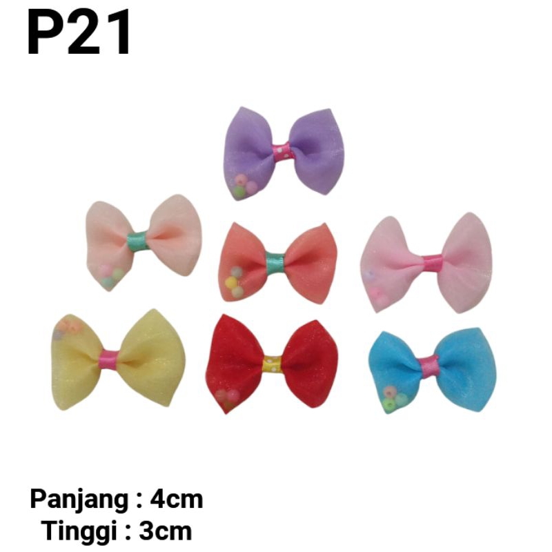 

[ 10pcs Mix ] Premium Pita Hias Pita Motif Warna Warni Ribbon Bow