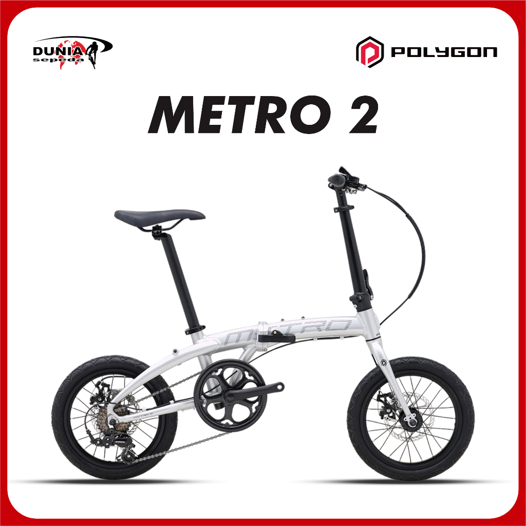 POLYGON METRO FOLDING BIKE 16" SILVER