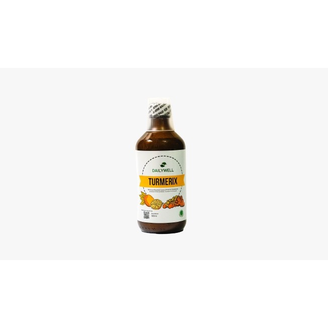 

DAILYWELL TURMERIX 325ML Minuman Herbal bahan alami [Sari Lemon, Kunyit , Temulawak - Pereda Pegal-pegal , masuk angin dan imun tubuh]