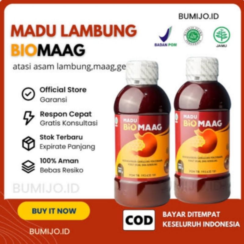 TOP PRODUK  Bio Maag Madu Mengatasi Asam Lambung Gerd | Madu Biomaag | Biomaag