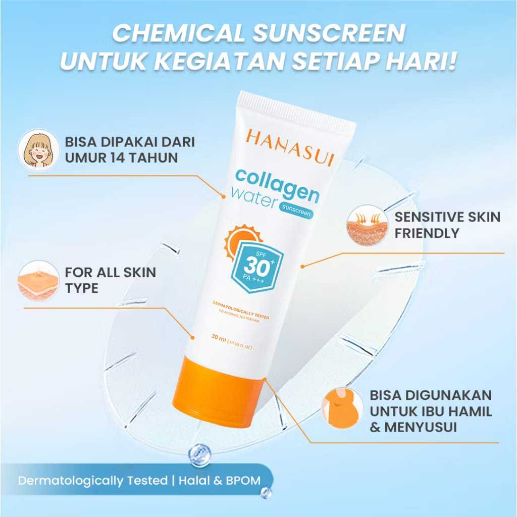 Sunscreen Hanasui/ Sunscreen Wajah Spf 30 Pa++/ Sunscreen Wajah anak-Dewasa