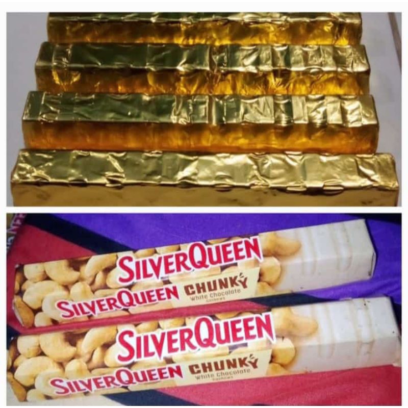 

coklat silverqueen white chunkybar foil 95gr