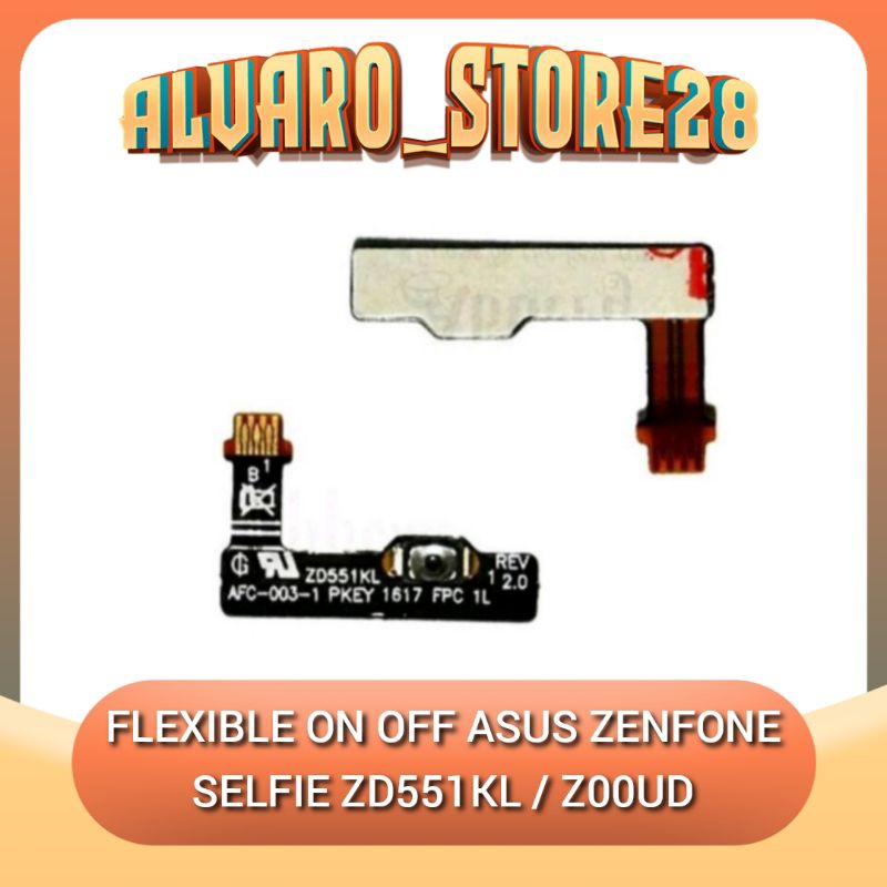 Flexibel flexible on off Asus Zenfone selfie ZD551KL Z00UD - Fleksibel Fleksible On Of Tombol Power
