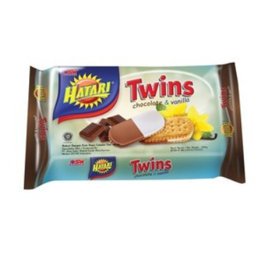 

Hatari Biskuits Twins Chocolate & Vanilla 200 Gram